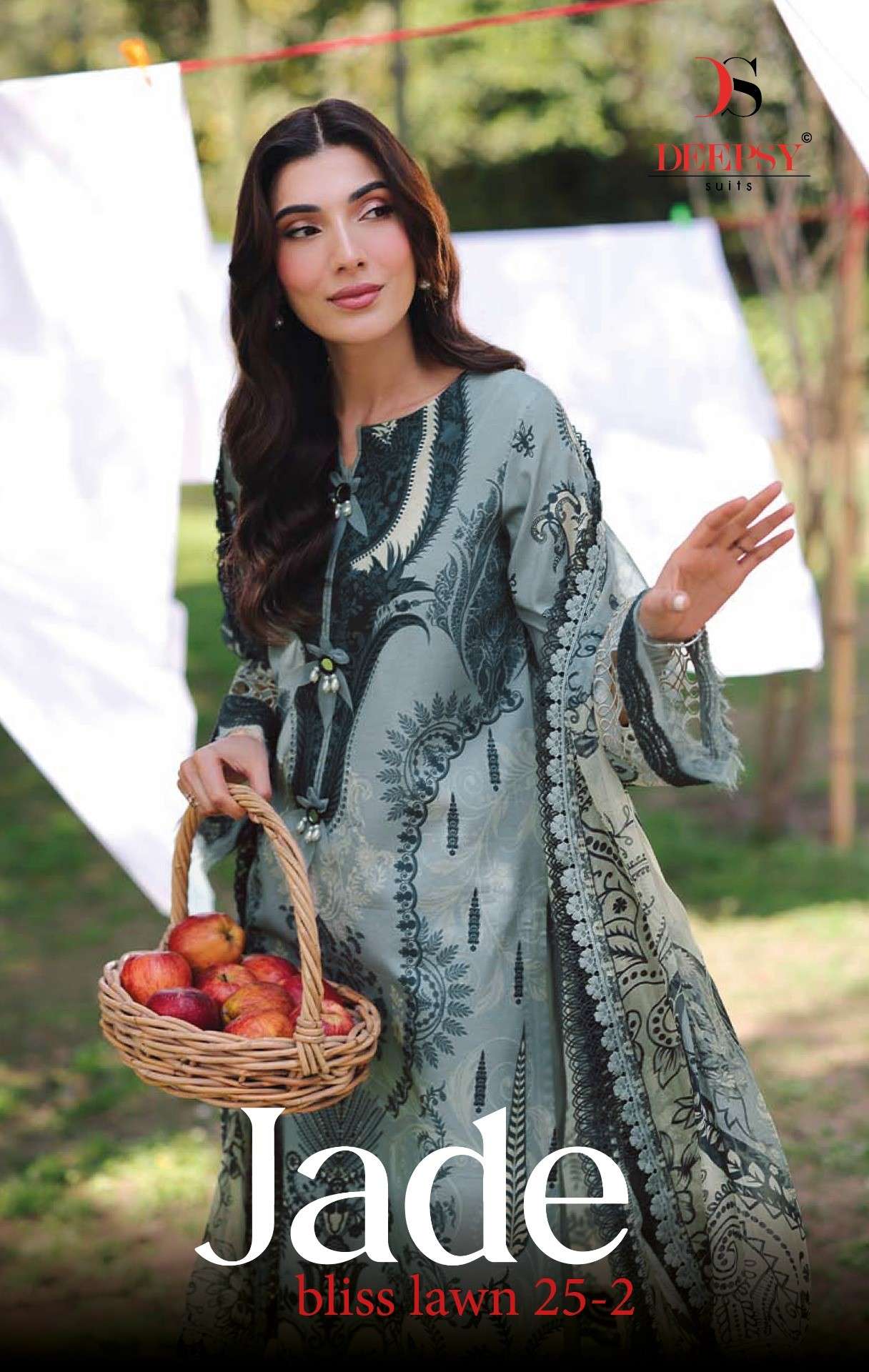 Jade Bliss Lawn 25-2 DEEPSY SUITS